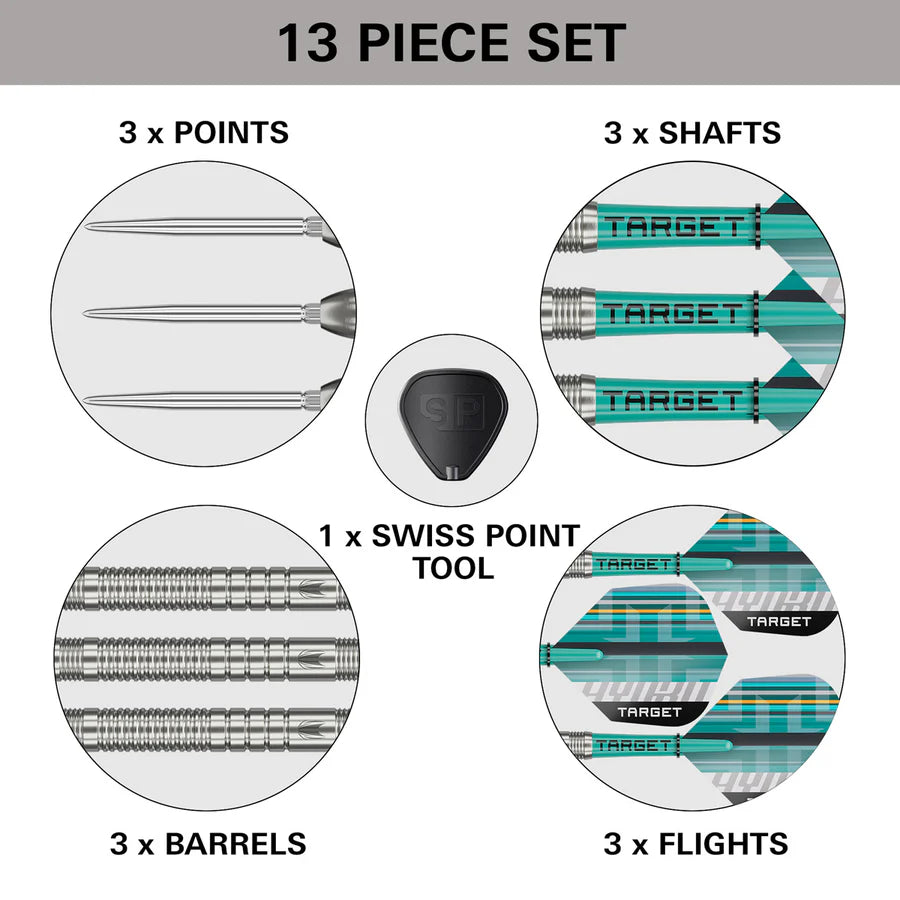 Target Hydro 03 90% Tungsten Swiss Point Darts