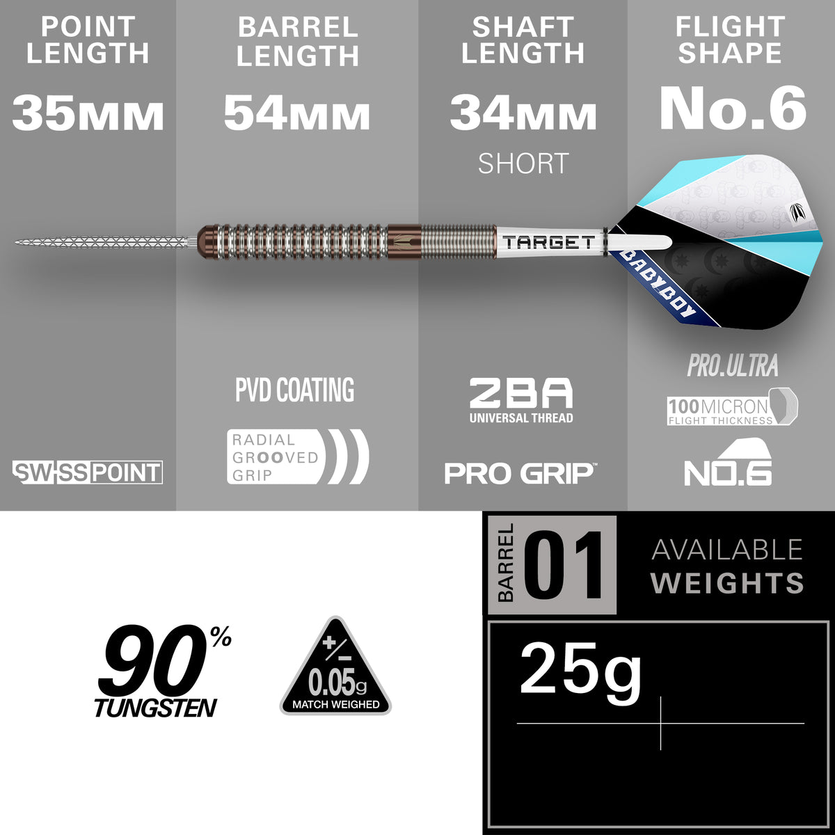 Adam Lipscombe G1 90% Tungsten SP Steel Tip Darts