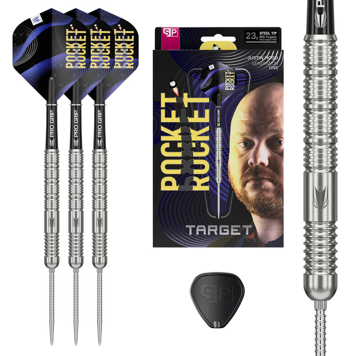 Target Justin Hood G1 90% Tungsten SP Steel Tip Darts