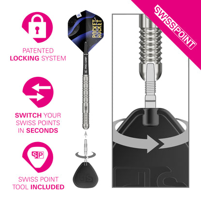 Target Justin Hood G1 90% Tungsten SP Steel Tip Darts