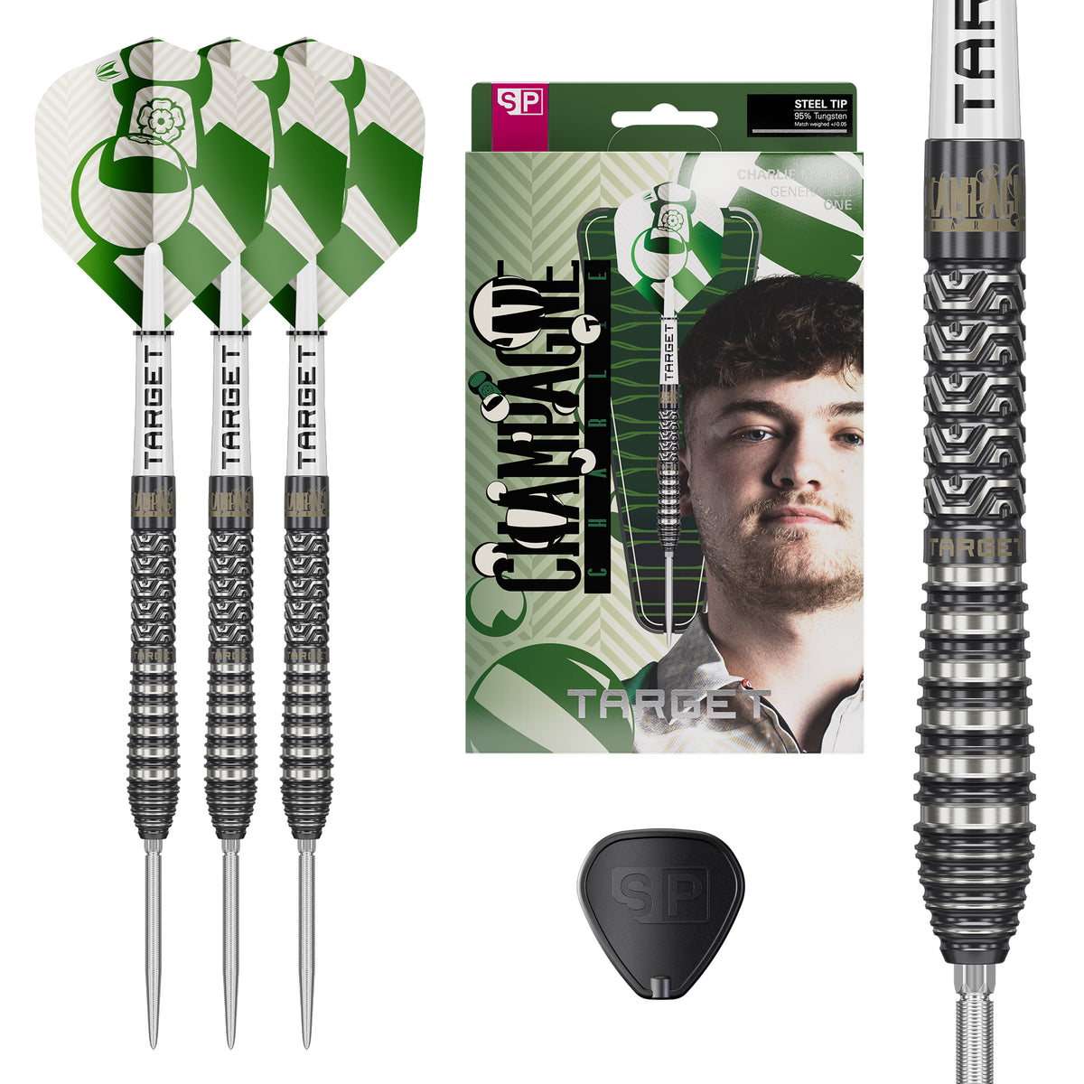 Target Charlie Manby G1 95% Tungsten SP Steel Tip Darts