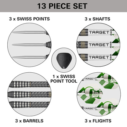 Target Charlie Manby G1 95% Tungsten SP Steel Tip Darts