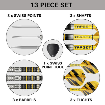 Target Buzz 02 90% Tungsten SP Steel Tip Darts