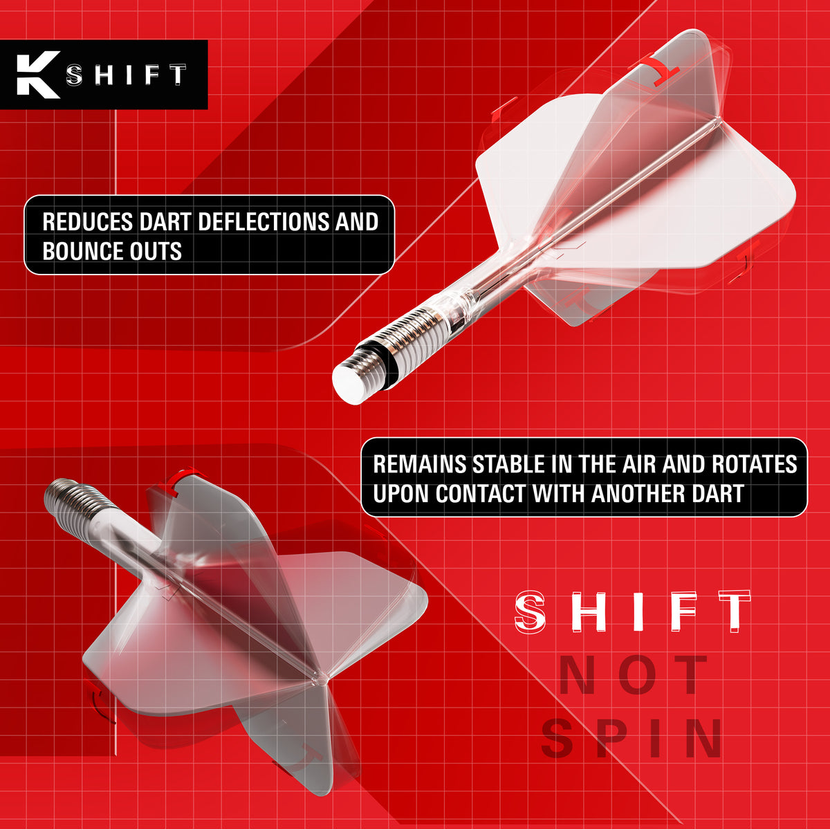 Target Shift 90% Tungsten SP Steel Tip Darts