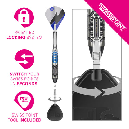 Target Phil Taylor Power Chrono 95% Tungsten SP Steel Tip Darts