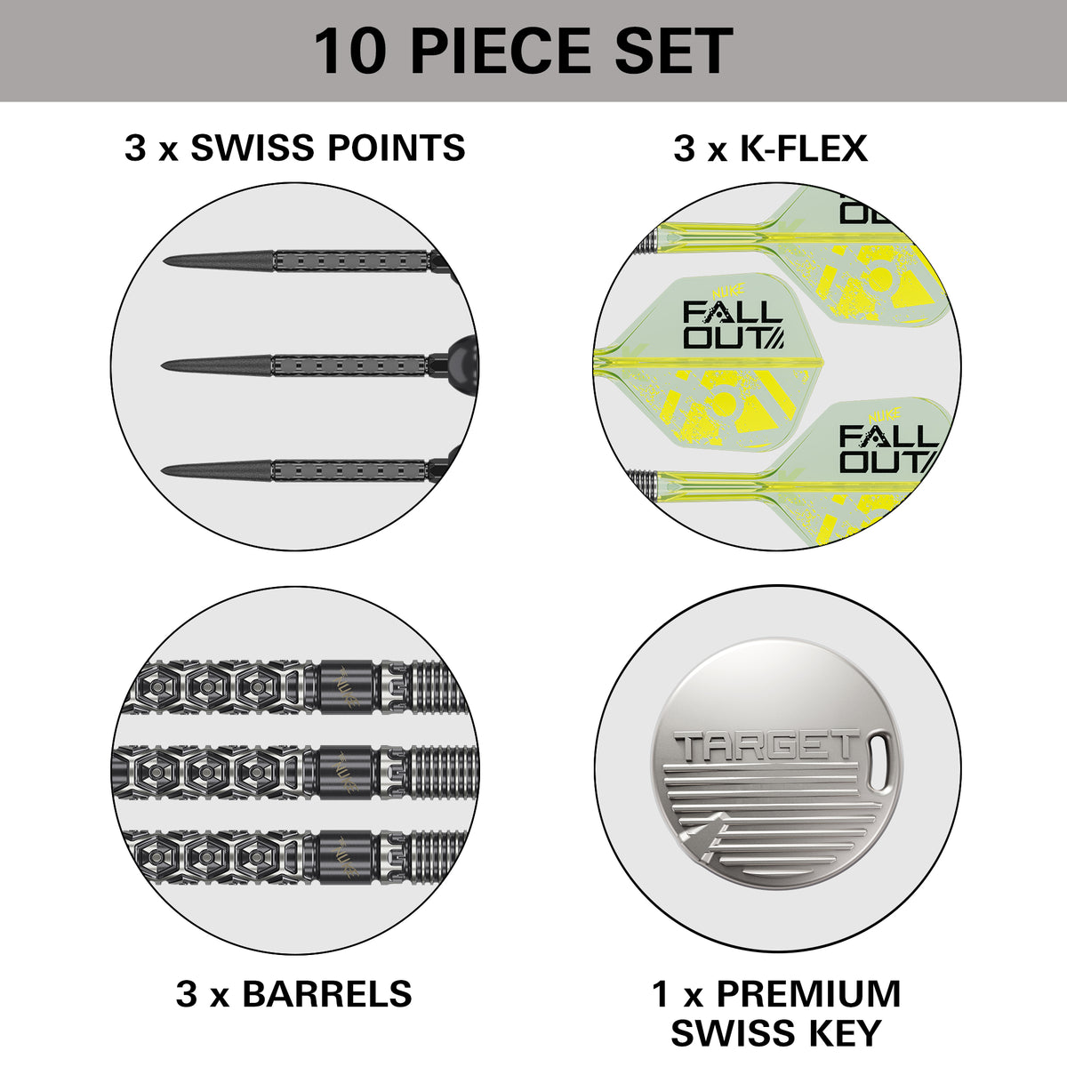 Target Luke “The Nuke” Littler Fallout 90% Tungsten SP Steel Tip Darts