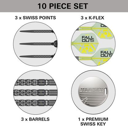 Target Luke “The Nuke” Littler Fallout 90% Tungsten SP Steel Tip Darts