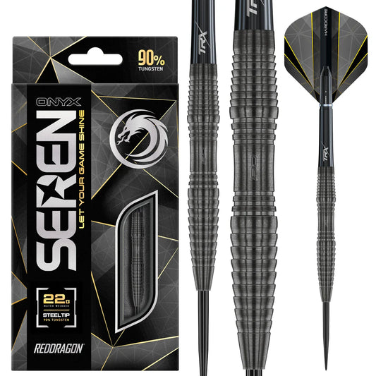Red Dragon Seren 3 Onyx 90% Tungsten Steel Tip Darts