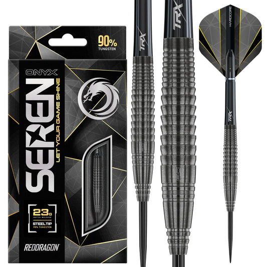 Red Dragon Seren 4 Onyx 90% Tungsten Steel Tip Darts