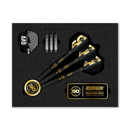 Red Dragon Gian van Veen 50-Year Limited Edition 90% Tungsten Darts