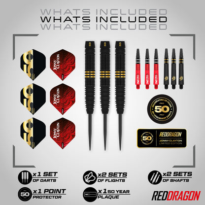 Red Dragon Jonny Clayton 50 Year Limited Edition Darts