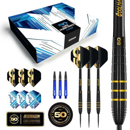 Luke Humphries 50 Year Anniversary Limited Edition 90% Tungsten Darts