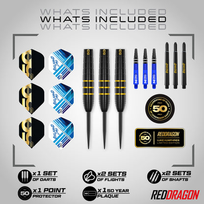 Luke Humphries 50 Year Anniversary Limited Edition 90% Tungsten Darts