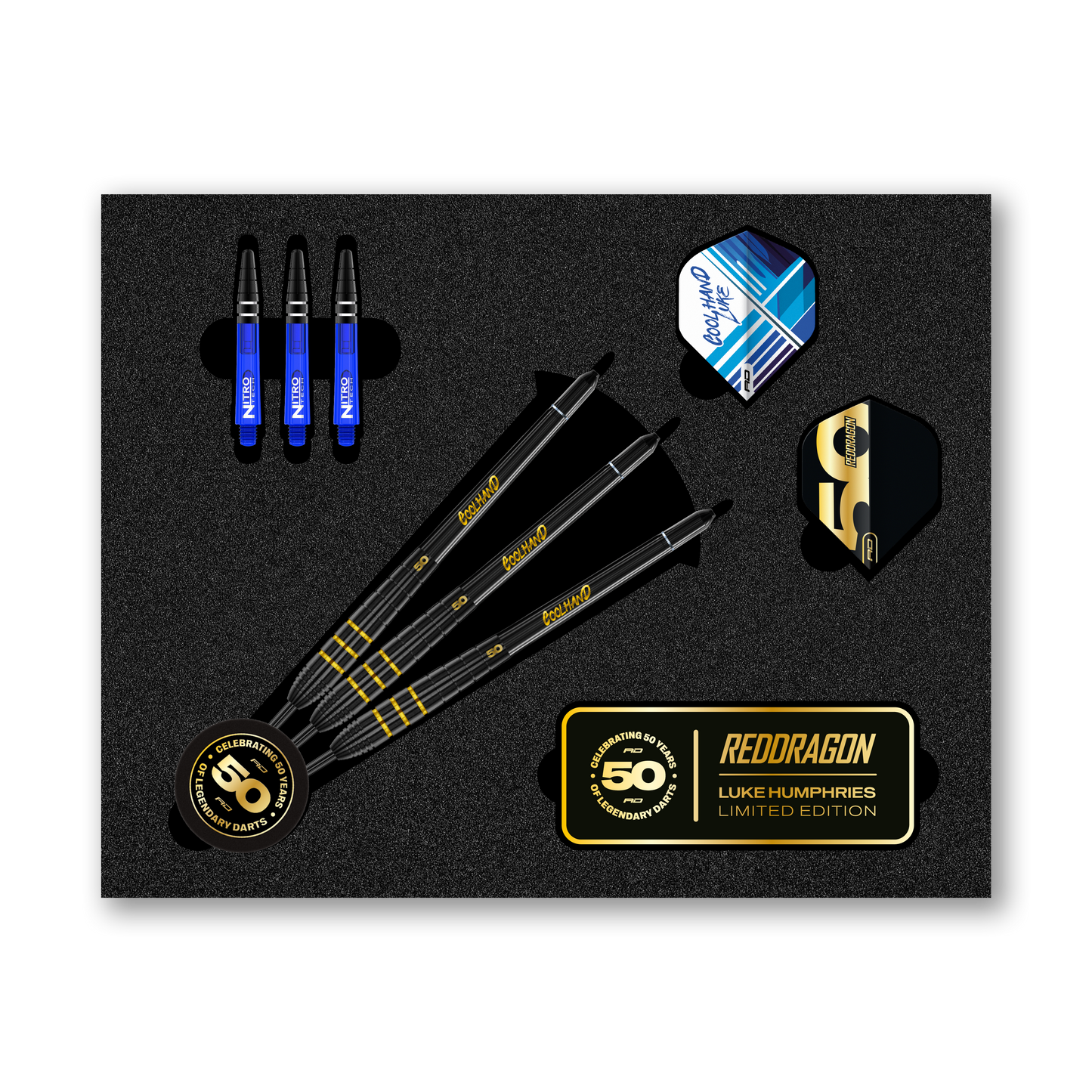Luke Humphries 50 Year Anniversary Limited Edition 90% Tungsten Darts