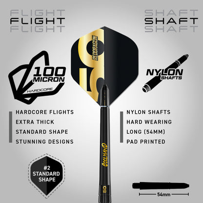 Luke Humphries 50 Year Anniversary Limited Edition 90% Tungsten Darts
