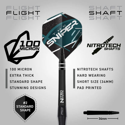 Red Dragon Connor Scutt 90% Tungsten Steel Tip Darts