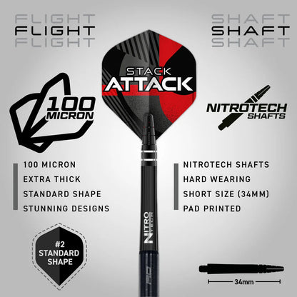 Rob "Stack Attack" Owen V1 90% Tungsten Darts