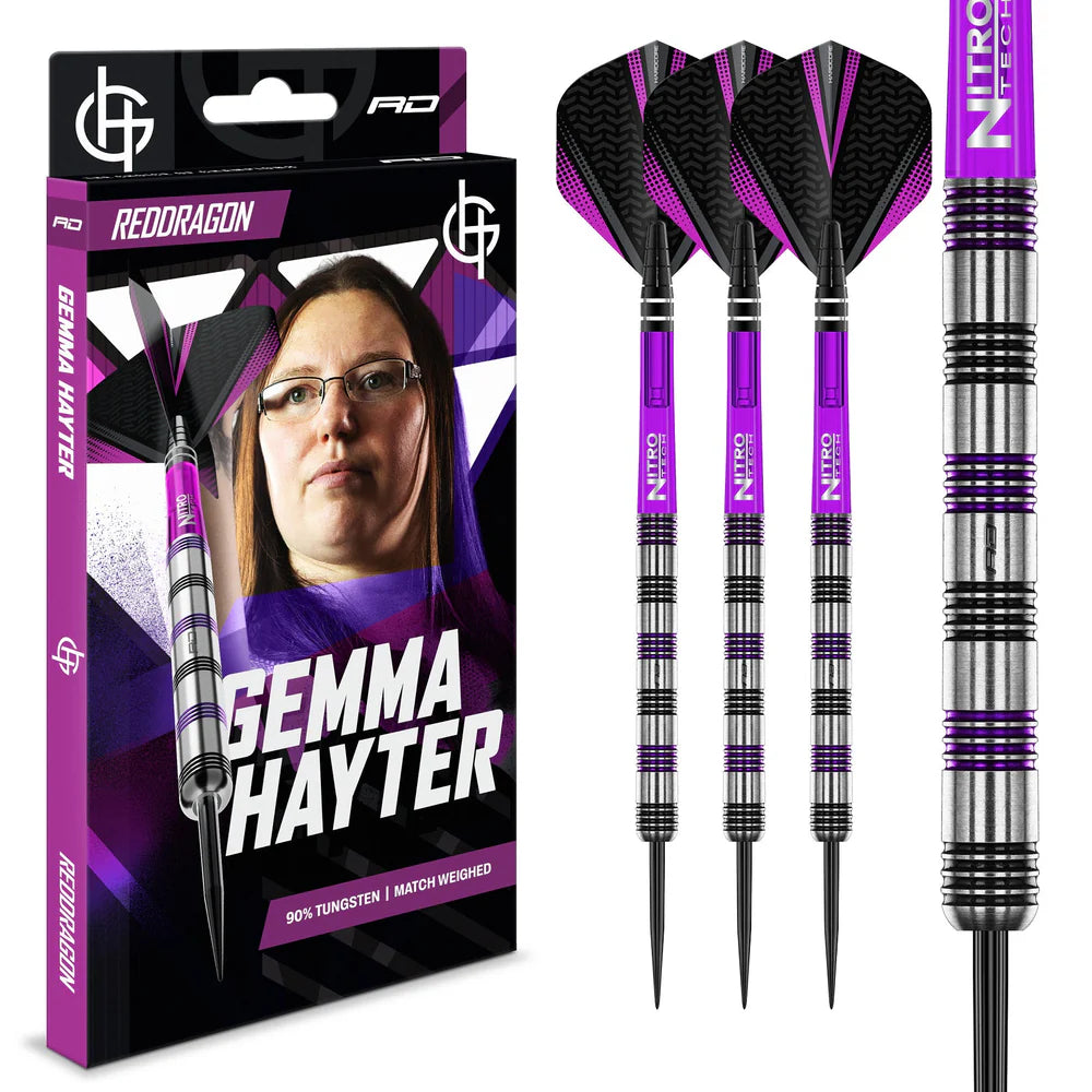 Red Dragon Gemma Hayter 90% Tungsten Steel Tip Darts