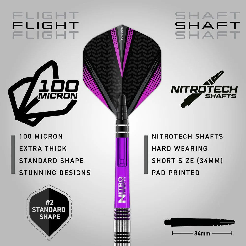 Red Dragon Gemma Hayter 90% Tungsten Steel Tip Darts