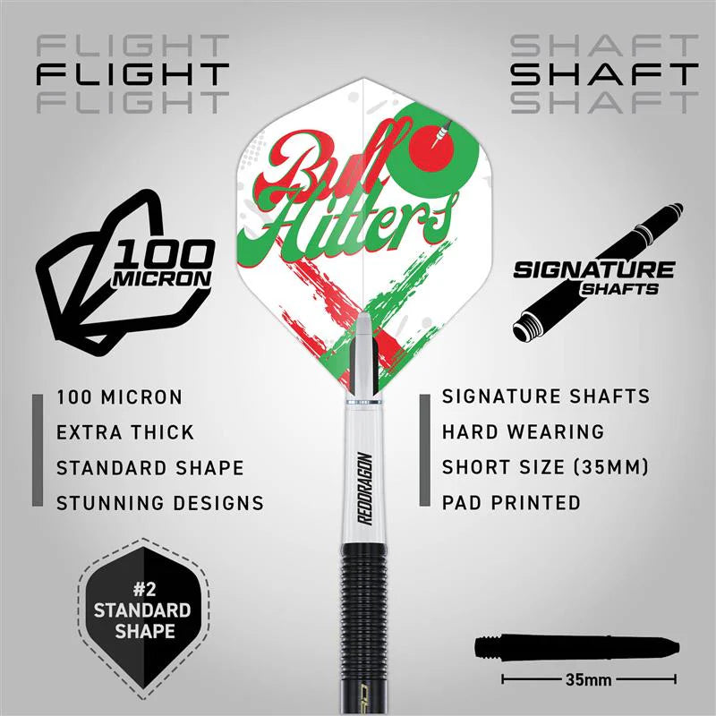 Red Dragon Bullhitters V1 90% Tungsten Darts
