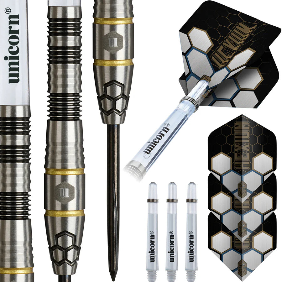 Unicorn Hexium 1 90% Tungsten Steel Tip Darts