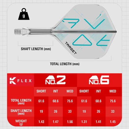 Target K-Flex Rove No2 Integrated Dart Flights