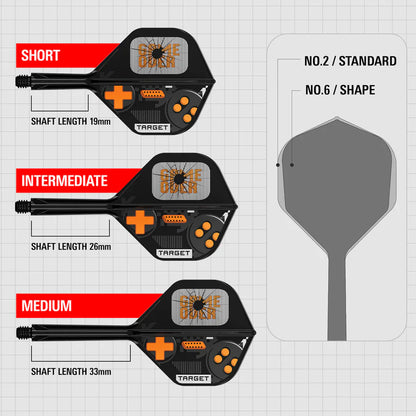 Target K-Flex Game Over No2 Integrated Flights & Shafts