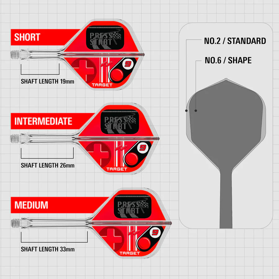 Target K-Flex Press Start No2 Integrated Flights & Shafts