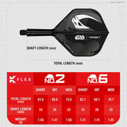 TARGET Mandalorian K-Flex No2 Integrated Flights and Shafts Multipack
