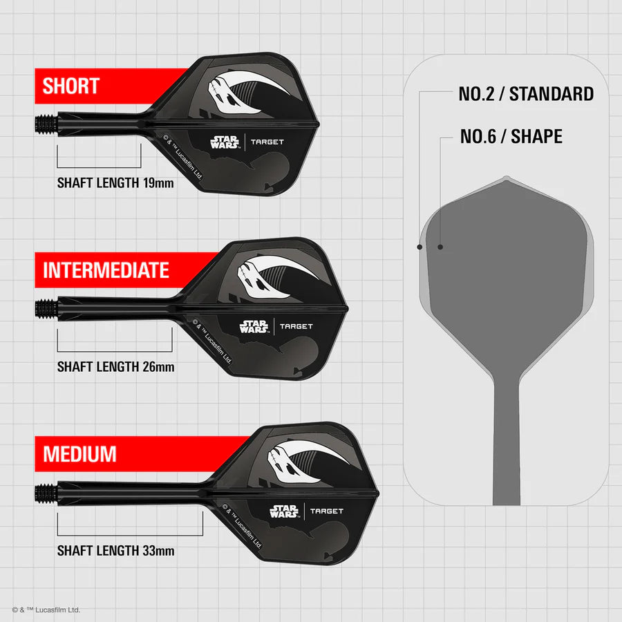 TARGET Mandalorian K-Flex No6 Integrated Flights and Shafts Multipack