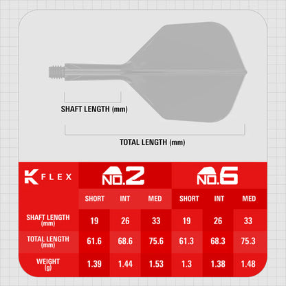 Target K-Flex Press Start No6 Integrated Flights & Shafts