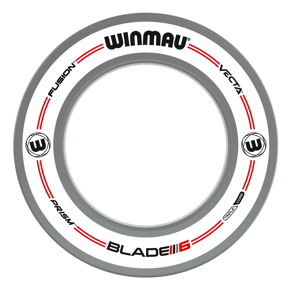 Winmau Plasma Ice Dartboard Light & Grey/White Pro-Line Surround Bundle
