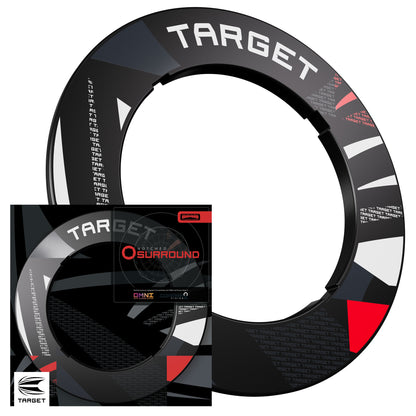 Target Patterned Notched Dartboard Surround