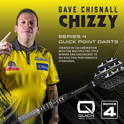 Harrows Dave Chisnall Chizzy Series 4 90% Tungsten QP Darts