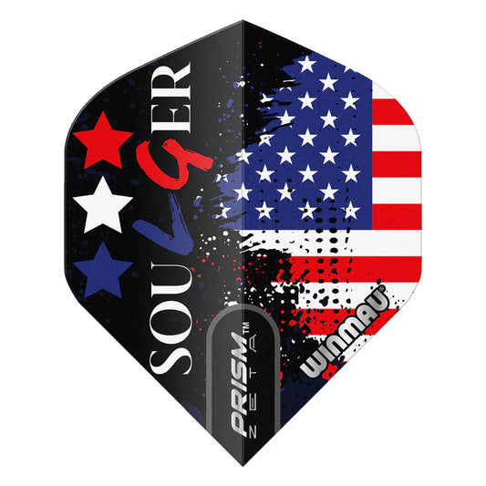 Winmau Prism Zeta Soulger Flag USA Dart Flights
