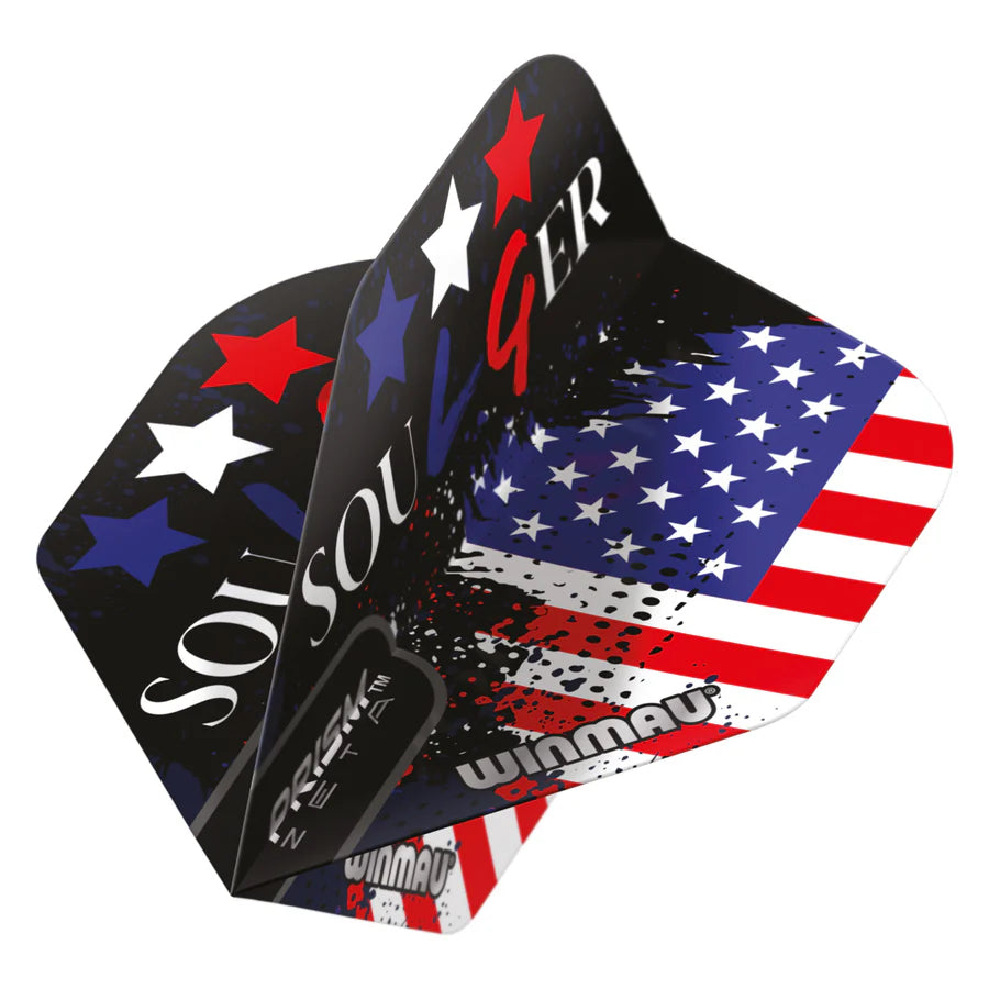 Winmau Prism Zeta Soulger Flag USA Dart Flights