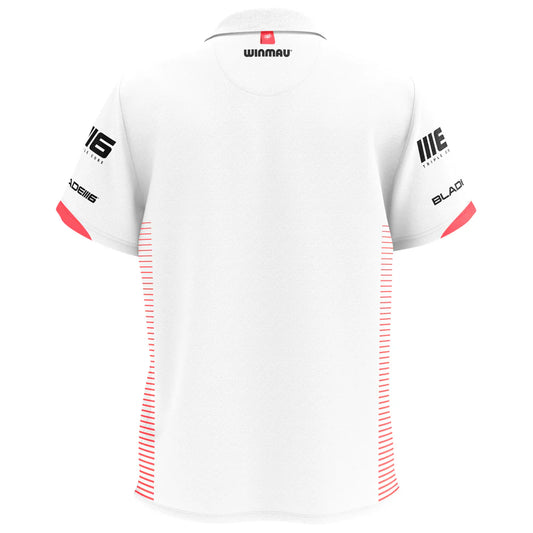 Winmau Pro-Line Tour Polo White Blade 6 Darts Shirt