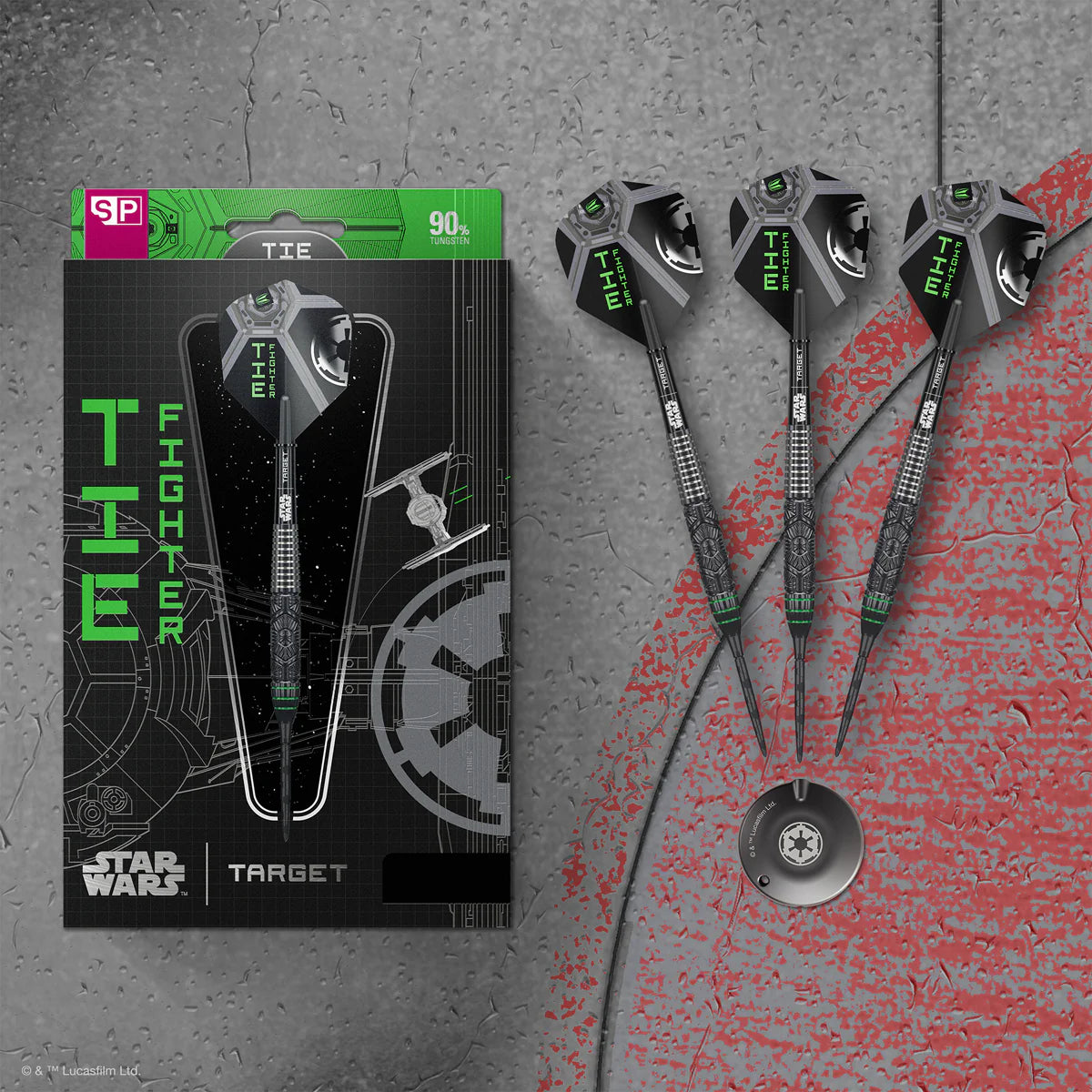 STAR WARS™ | Target Tie Fighter 90% Tungsten Steel Tip Darts