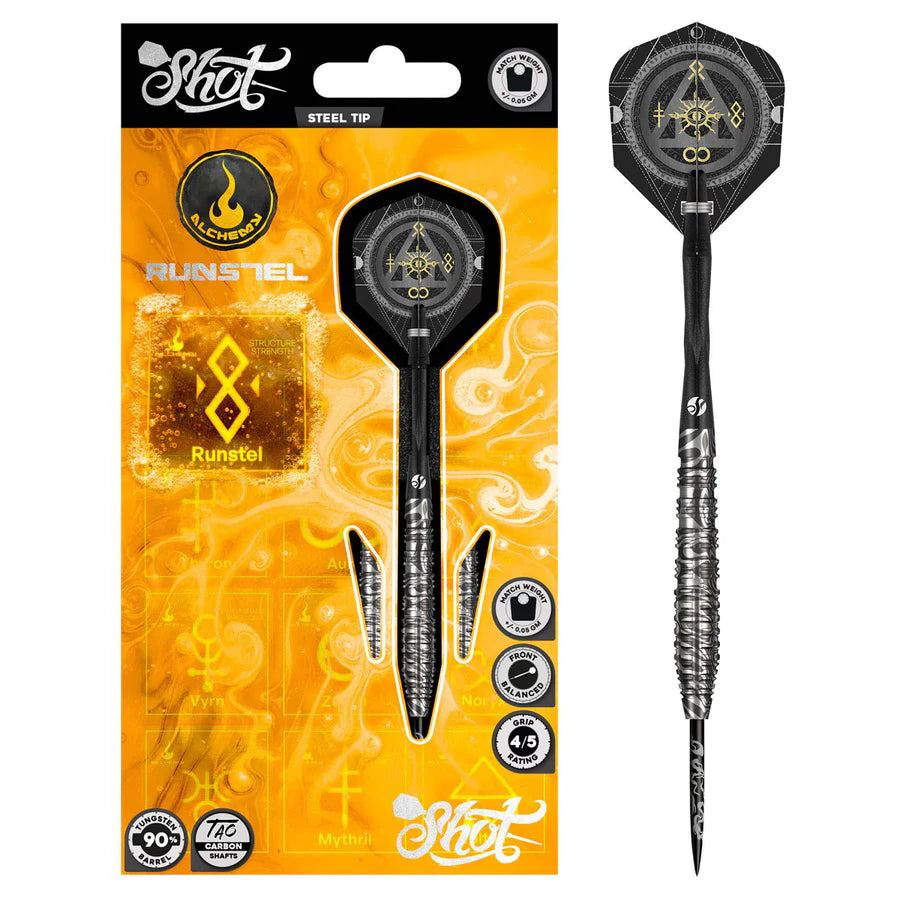 Shot Alchemy Runstel 90% Tungsten Steel Tip Darts
