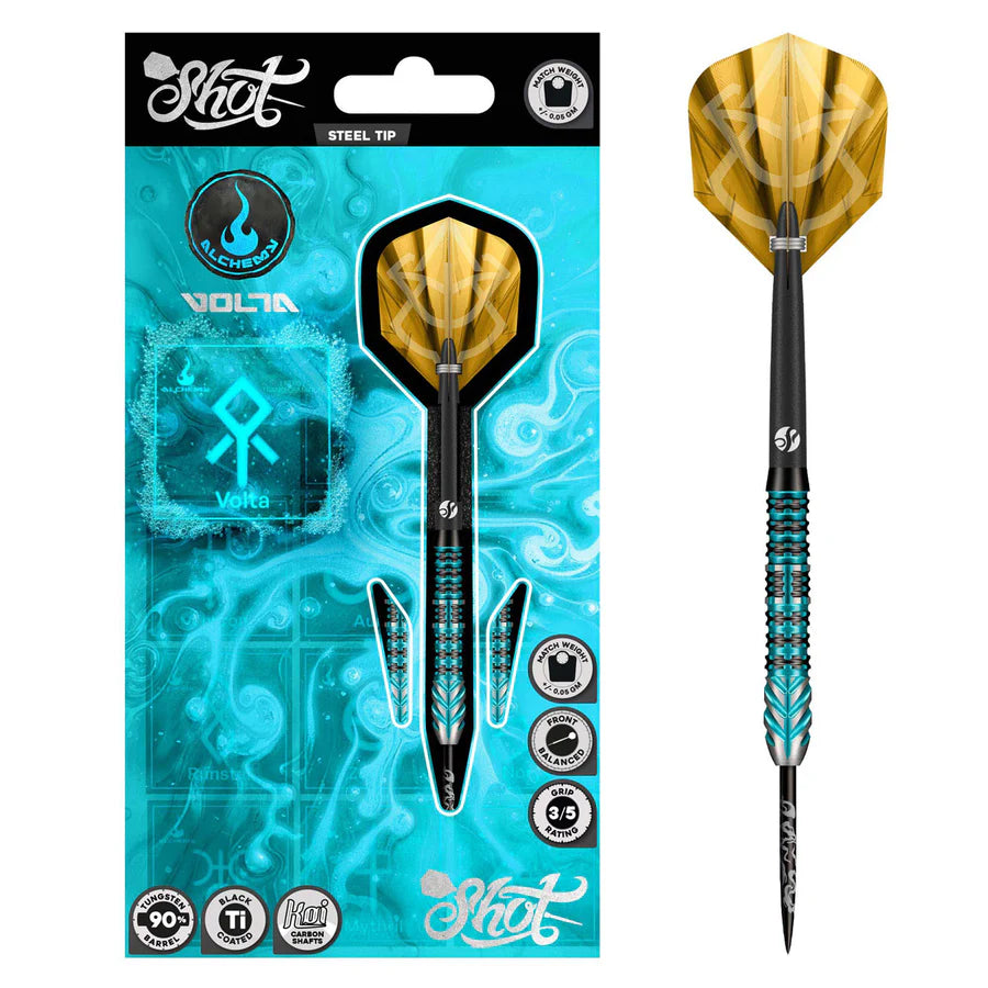 Shot Alchemy Volta 90% Tungsten Steel Tip Darts