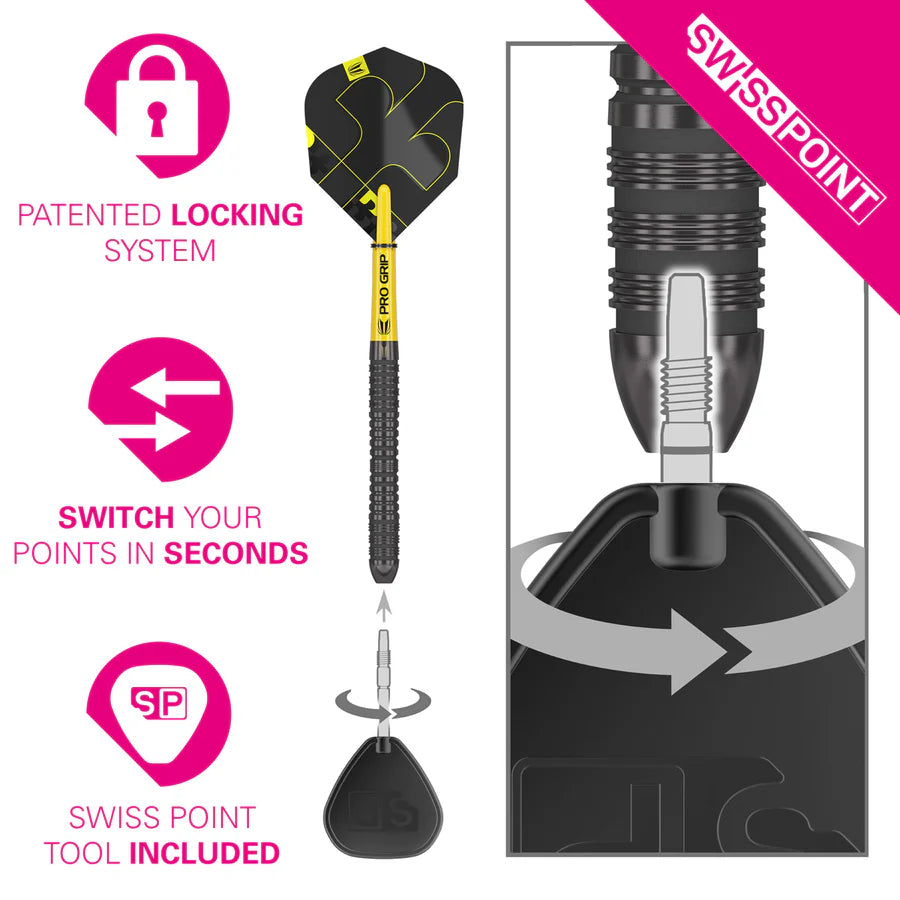 Target Bolide Void 04 90% Tungsten Swiss Point Darts