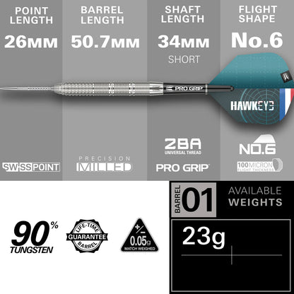 Kevin Doets 90% Tungsten Swiss Point Darts