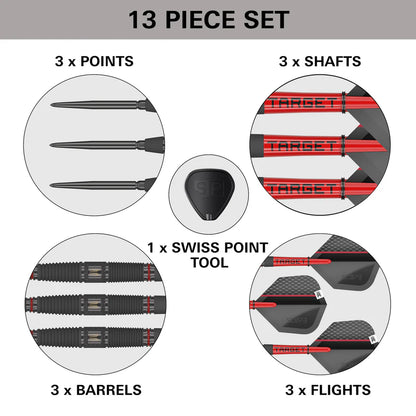 Target Scope 04 90% Tungsten Swiss Point Steel Tip Darts