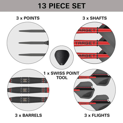Target Scope 03 90% Tungsten Swiss Point Steel Tip Darts