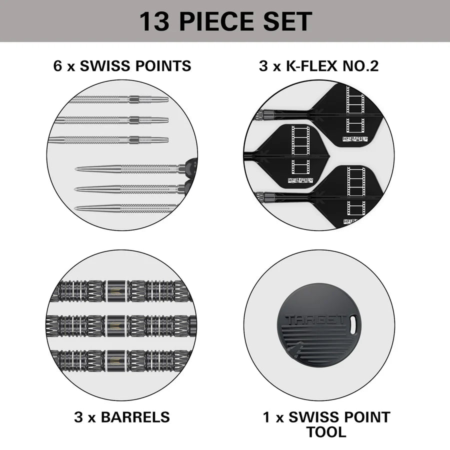 Target Chris Dobey 95k 95% Tungsten SP Steel Tip Darts
