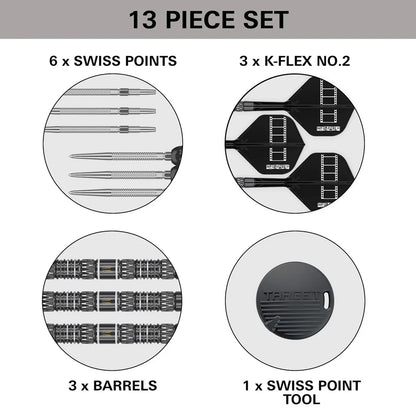 Target Chris Dobey 95k 95% Tungsten SP Steel Tip Darts