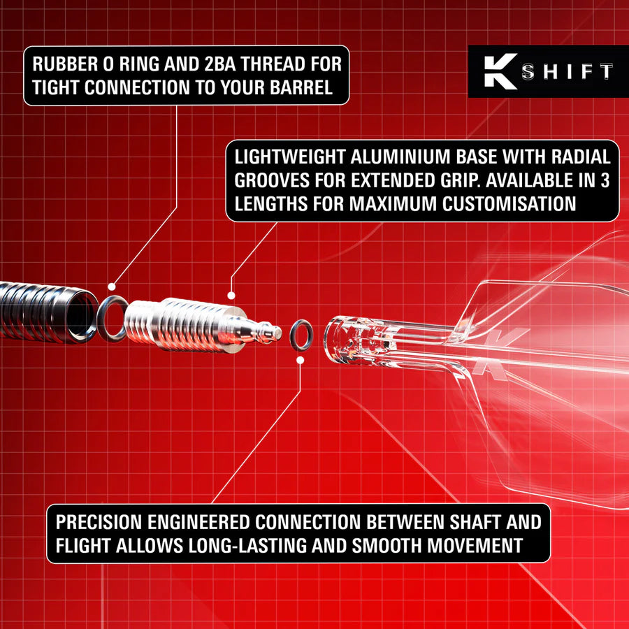 Target K-Shift Clear No2 Spinning Integrated Flights & Shafts