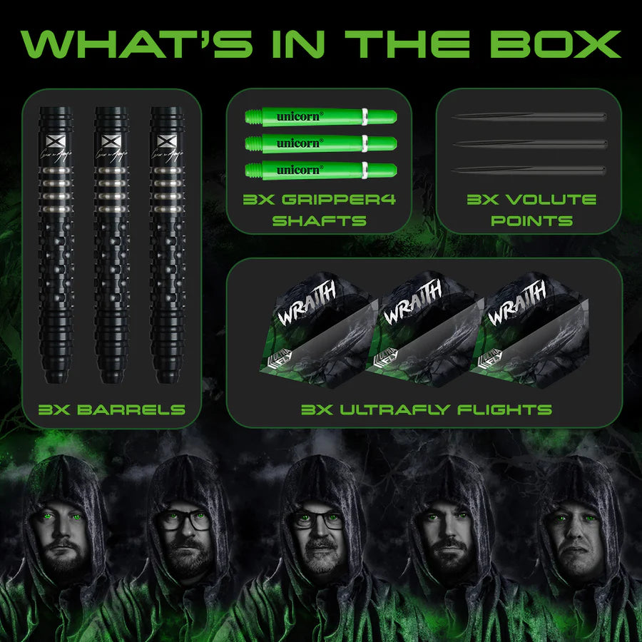 Unicorn Wraith Cameron Menzies 90% Tungsten Steel Tip Darts