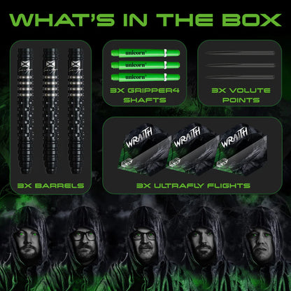 Unicorn Wraith Cameron Menzies 90% Tungsten Steel Tip Darts