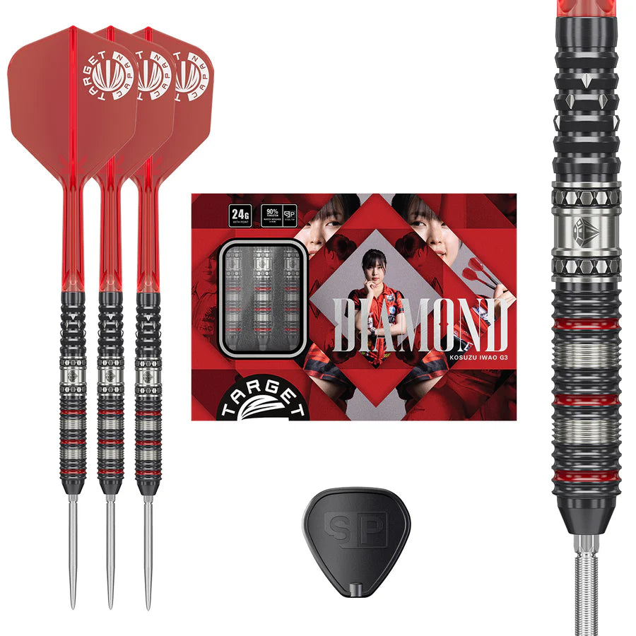 Target Japan Diamond G3 90% Tungsten Swiss Point Steel Tip Darts